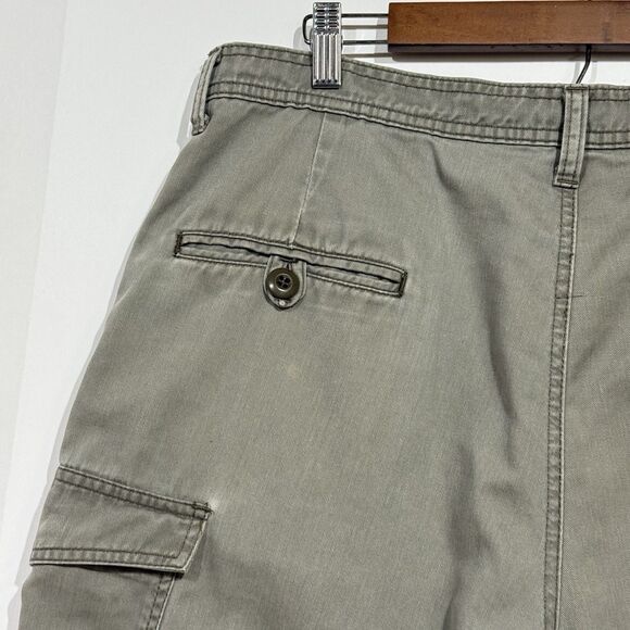 VTG Polo Ralph Lauren Shorts Mens Size 36 Olive Drab Green Cargo Hiking Outdoors - Picture 8 of 11